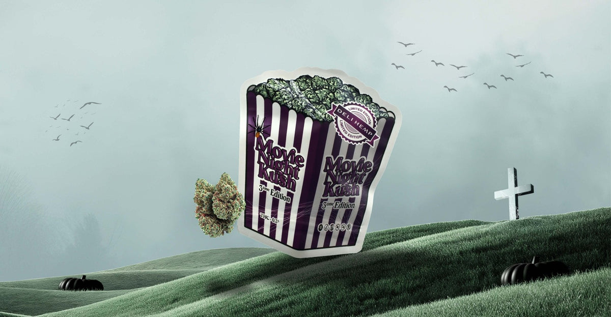 Fleurs CBD en édition limitée : découvrez notre Movie Night Kush spéciale Halloween