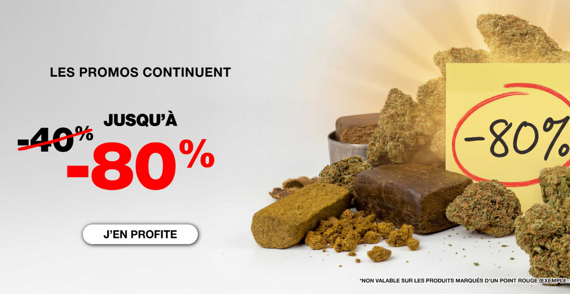 Méga promo CBD : grosses promotions sur fleurs, résines et huiles CBD pas cher