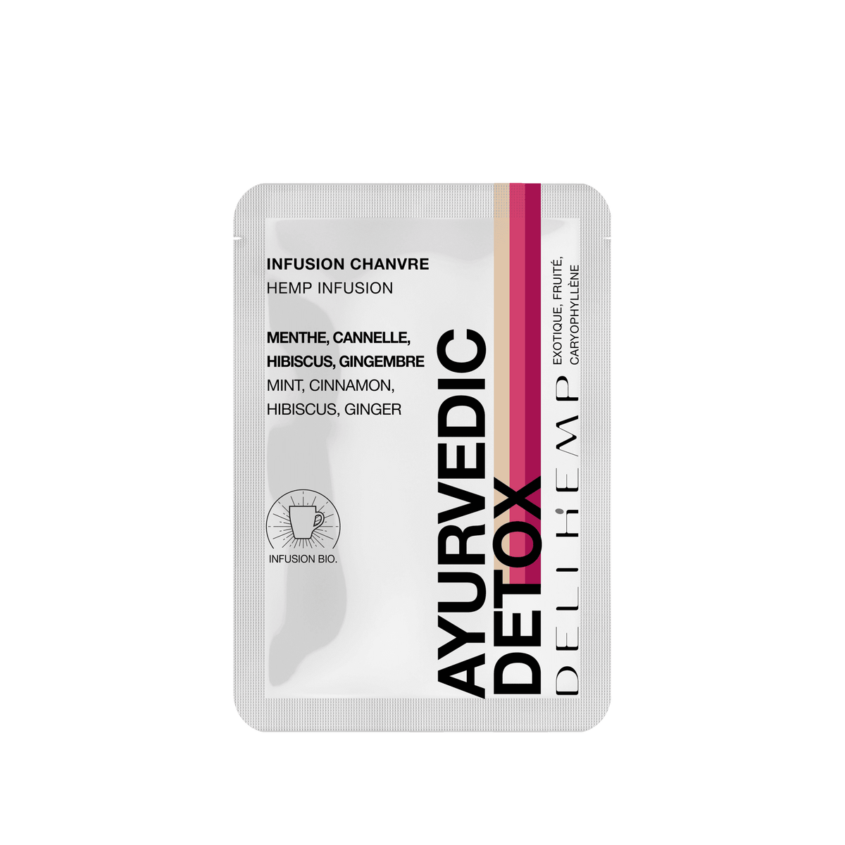 THÉ CHANVRE - SACHETS - AYURVEDIC DETOX - cbd